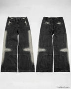 Vintage Washed Baggy Pants for Halloween Style