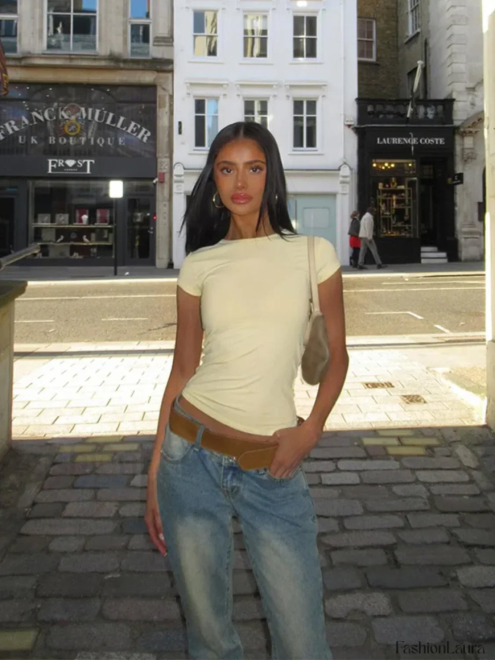 Waist Cinching Bodycon Commuting T Shirt