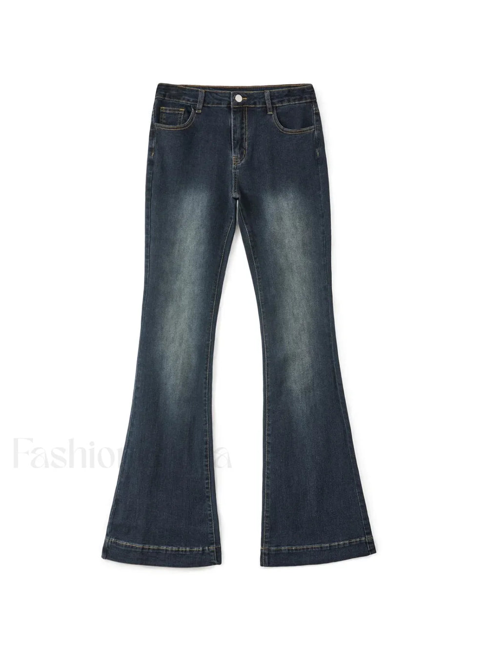 Washed Low Waist Flare Jeans Flare Jeans