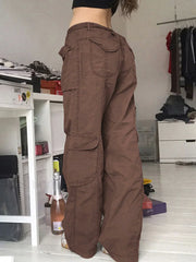 Washed Pocket Patched Cargo Jeans Cargo Jeans