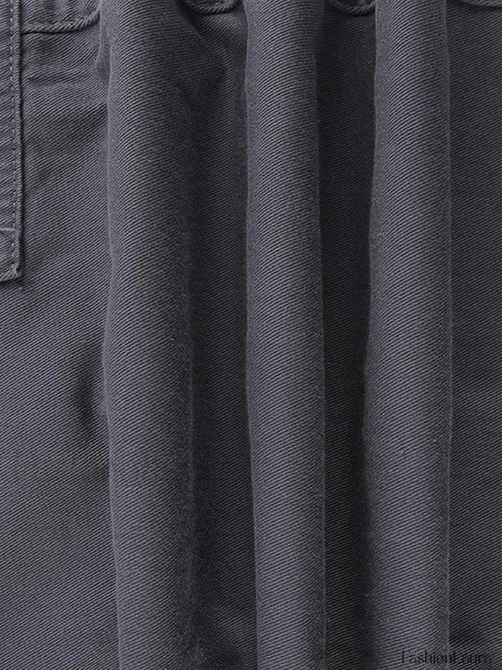 Washed Pocket Solid Cargo Pants Pants