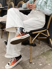 White Washed Boyfriend Jeans Jeans