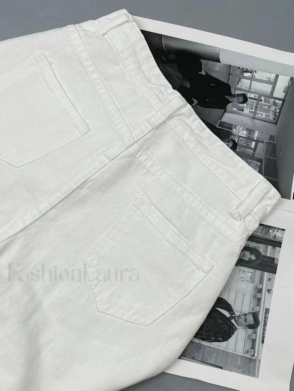 White Washed Boyfriend Jeans Jeans