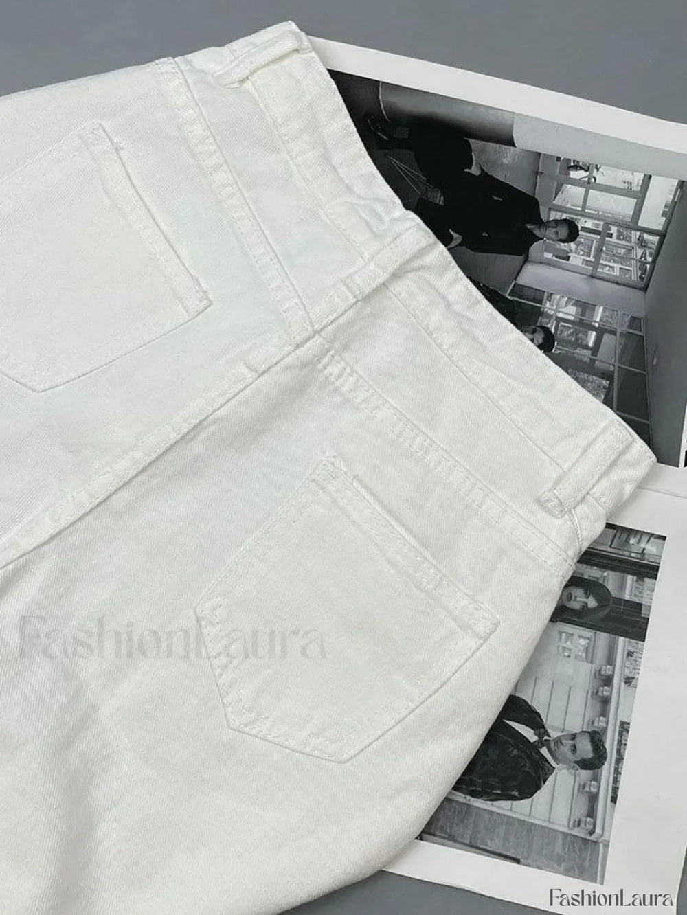 White Washed Boyfriend Jeans Jeans