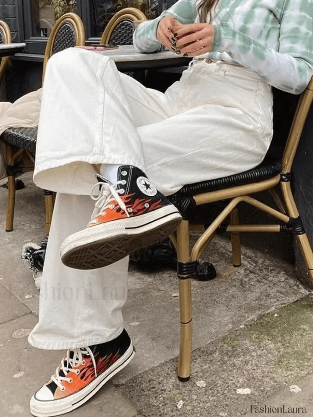 White Washed Boyfriend Jeans Jeans