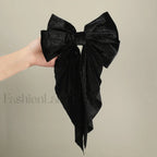 Winter Velvet Large Wedding Korean Fashion Black Red Christmas Hair Accessory black