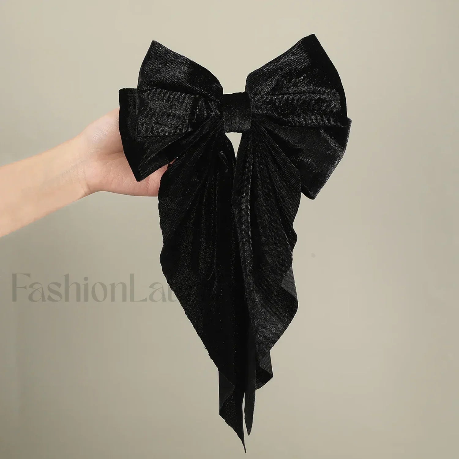Winter Velvet Large Wedding Korean Fashion Black Red Christmas Hair Accessory black