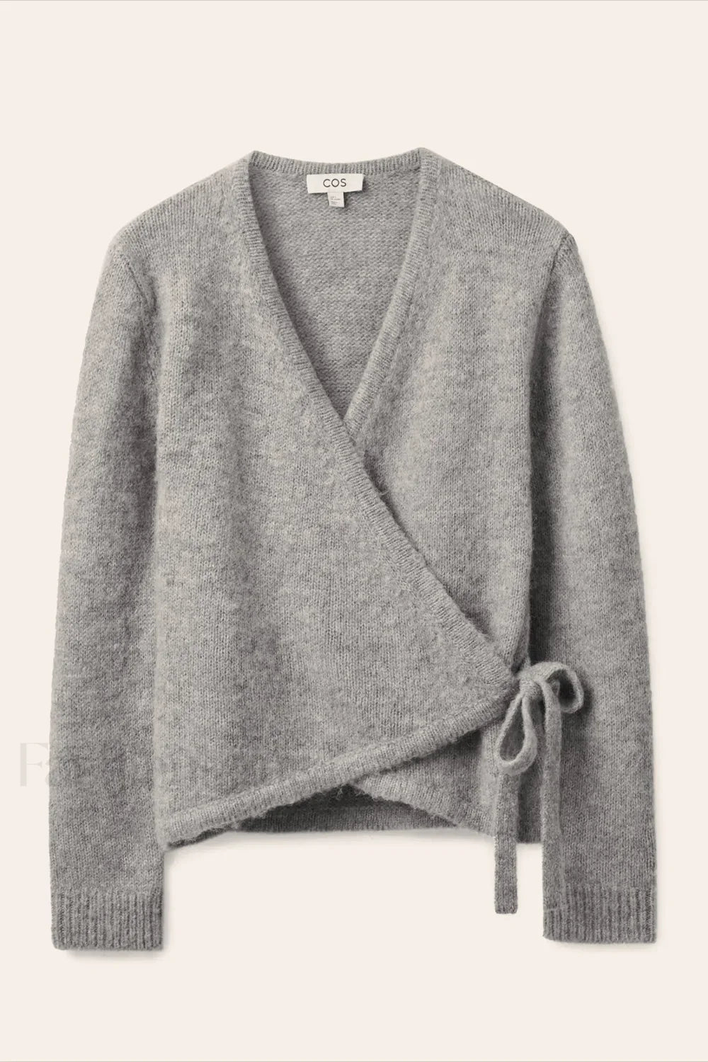 Winter Wool Blend Asymmetrical Cardigan Grey / XS