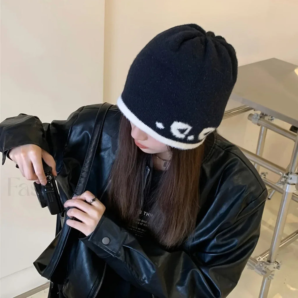 Women Autumn Winter Korean Niche Thick Warm Woolen Hat