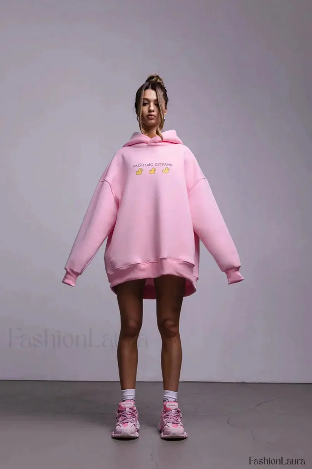 Women’s Casual Loose Fit Duck Print Hoodie