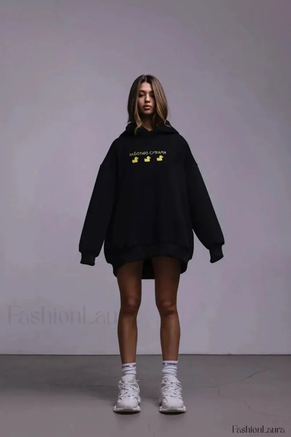 Women’s Casual Loose Fit Duck Print Hoodie