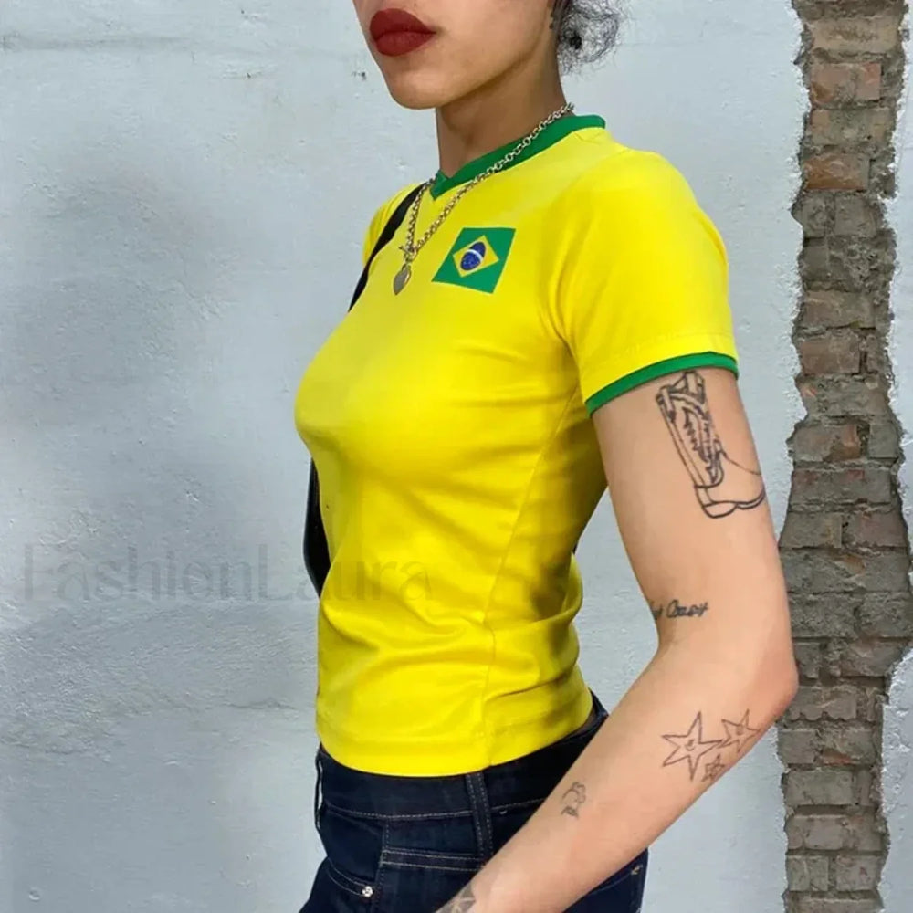 Y2K Brazilian Style Aesthetic Sports T Shirt