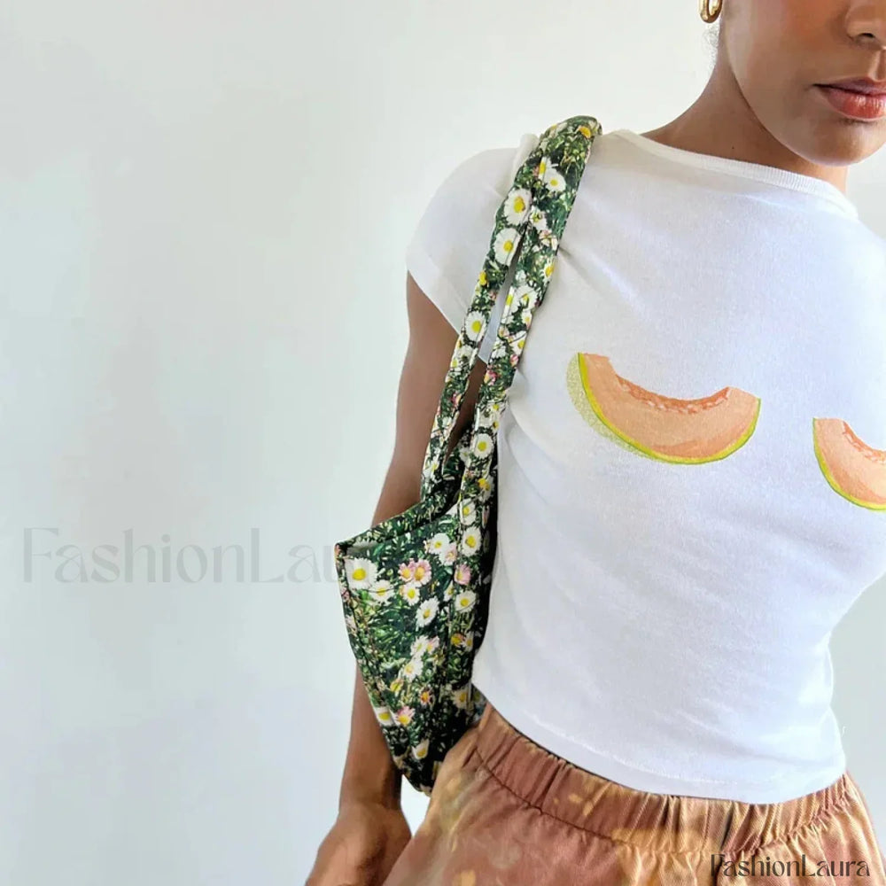 Y2K Harajuku Short Sleeve E Girl Crop T Shirt