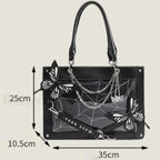 Y2K Labyrinth Butterfly Spider Chain DIY Transparent Lolita Gothic Bag