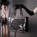Y2K Labyrinth Butterfly Spider Chain DIY Transparent Lolita Gothic Bag