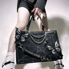 Y2K Labyrinth Butterfly Spider Chain DIY Transparent Lolita Gothic Bag
