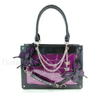 Y2K Labyrinth Butterfly Spider Chain DIY Transparent Lolita Gothic Bag Black Purple