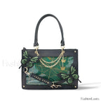 Y2K Labyrinth Butterfly Spider Chain DIY Transparent Lolita Gothic Bag Dark Green