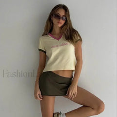 Y2K Sexy Round Neck T Shirt