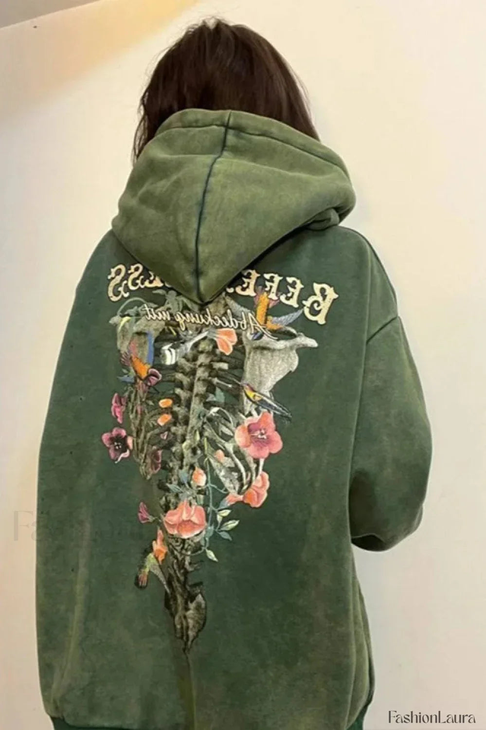 Y2K Style Printed Hooded Hoodie